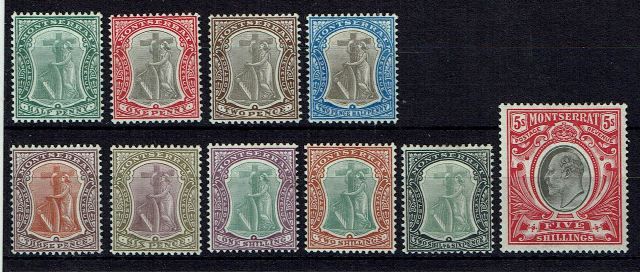 Image of Montserrat SG 14/23 LMM British Commonwealth Stamp